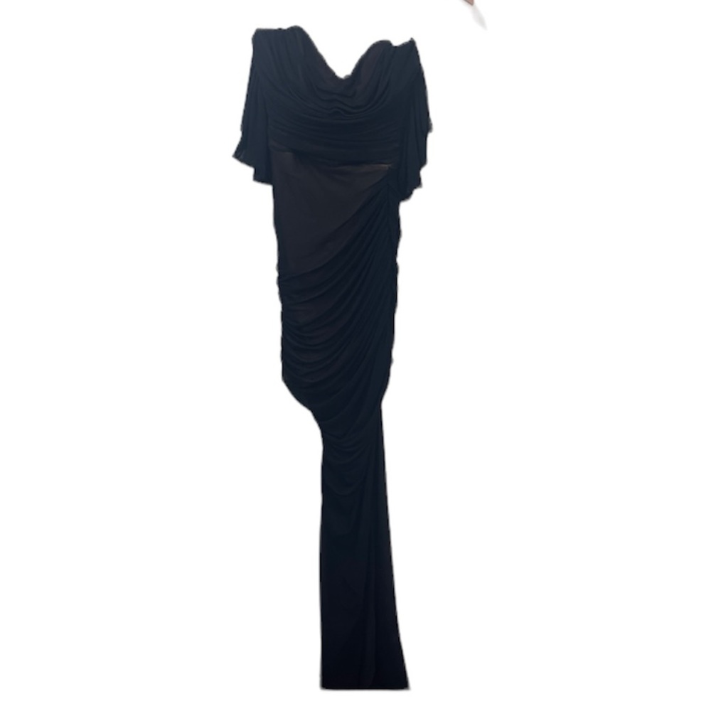 NWT NOOKIE DITA MESH GOWN MAXI DRESS size medium in black - Picture 11 of 13